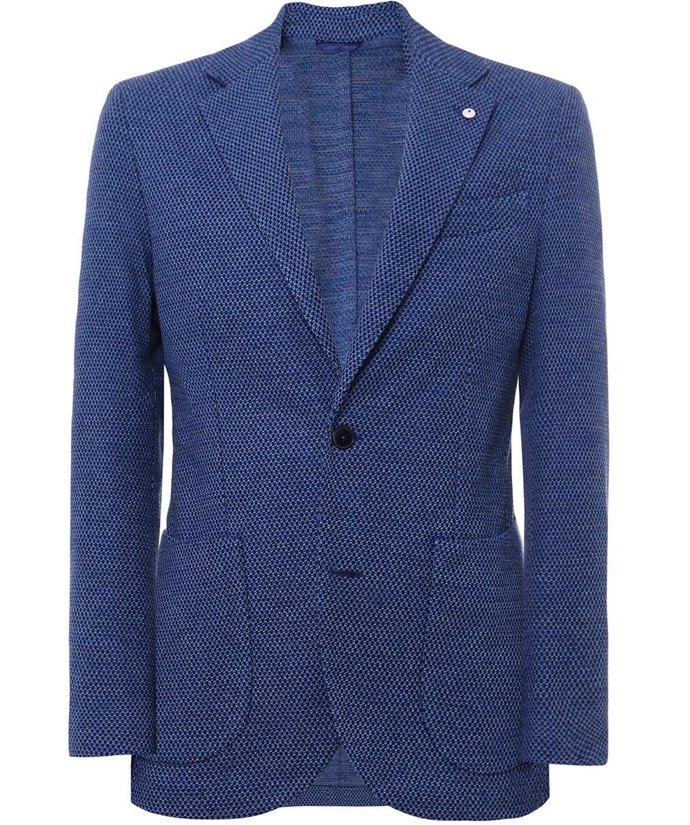 Lyst L.B.M. 1911 Cotton Mixed Yarn Jacket in Blue for Men